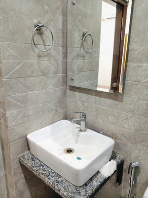Bathroom in 1 RK Builder Floor at Kohli One Malibu Town, Sector 47 – for Rent