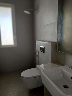 Bathroom in 3 BHK Apartment at Indiabulls Sky Forest, Lower Parel – for Rent