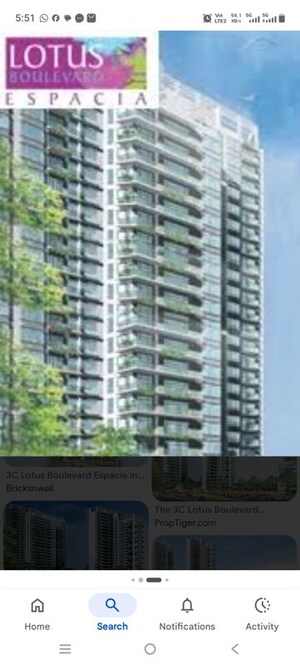 3 BHK Apartment For Rent in 3C Lotus Boulevard Espacia, Sector 100