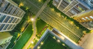 Swimming Pool in 3 BHK Apartment at Vajras Jasmine County, Puppalaguda – for Rent