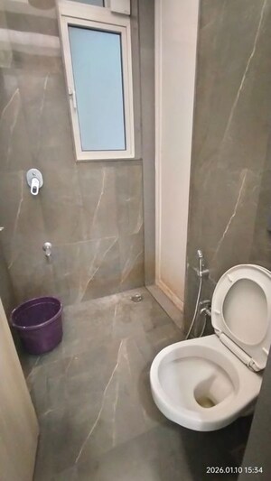 Bathroom in 2 BHK Apartment at Aurum Q Residences, Ghansoli – for Rent