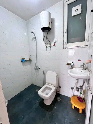 Bathroom in 3 BHK Apartment at Chattarpur – for Rent