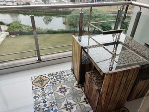 Balcony in 4 BHK Villa at Adani Samsara, Sector 60 – for Rent