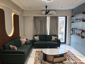 Living Room in 3 BHK Apartment at Adajan – for Sale