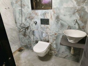 Bathroom in 1 BHK Apartment at Imperial Splendora, Vasai East – for Rent