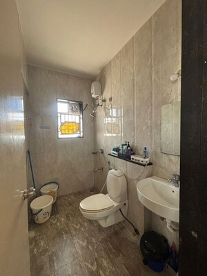 Bathroom in 3 BHK Apartment at DSK Gandhakosh, Baner – for Rent