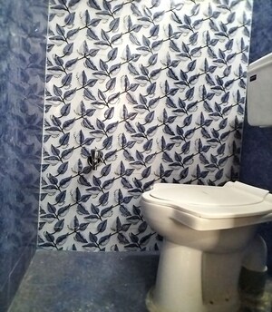 Bathroom in 1 BHK Apartment at Ajmera Vishwa Nagri, Vasai East – for Rent