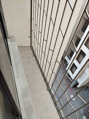 Balcony in 1 BHK Apartment at Ajmera Vishwa Nagri, Vasai East – for Rent