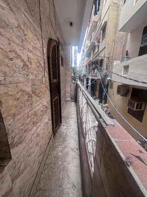 Balcony in 2 BHK Builder Floor at Mukherjee Nagar – for Rent