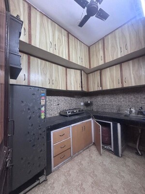 Kitchen in 2 BHK Builder Floor at Mukherjee Nagar – for Rent