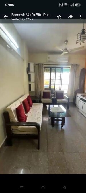 Living Room in 2 BHK Apartment at Rutu Park, Thane West – for Rent