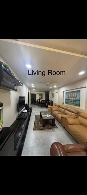 Living Room in 3 BHK Apartment at Prime Beach, Juhu – for Sale