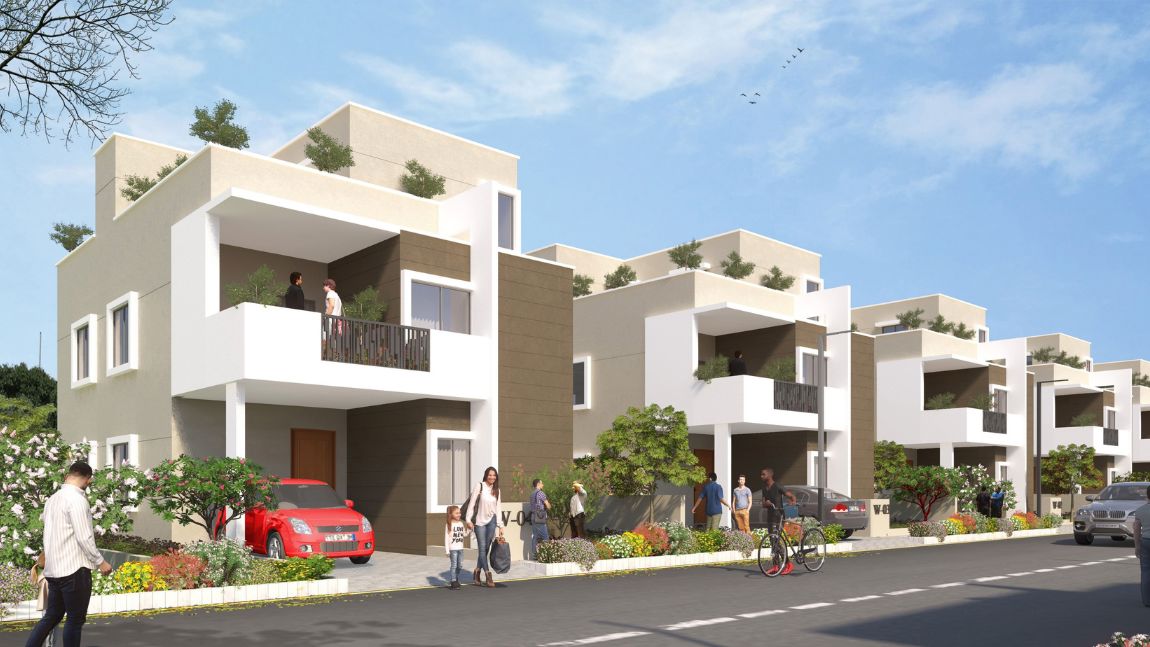 3 BHK + Pooja Room,Study Room,Extra Room,Store Room 2500 Sq.Ft. Villa in Aurobindo Sansa County