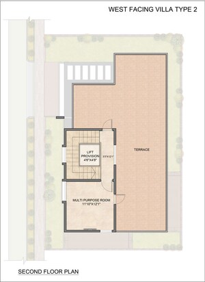 Floor Plan in 3 BHK Villa at Aurobindo Sansa County, Peeranchuruvu – for Sale