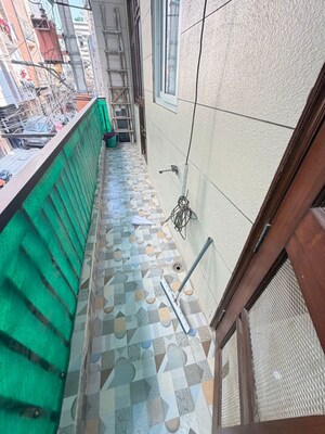 Balcony in 3 BHK Builder Floor at Dwarka Mor – for Rent