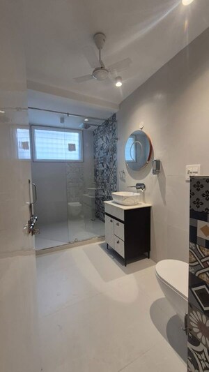 Bathroom in 3 BHK Apartment at Vasant Kunj – for Rent