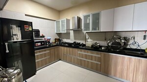 Kitchen in 3 BHK Apartment at Park Street, Wakad – for Rent
