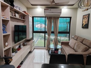 Living Room in 2 BHK Apartment at Lodha Crown Quality Homes, Majiwada – for Rent