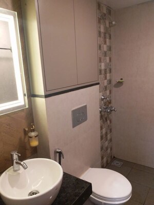 Bathroom in 1.5 BHK Apartment at Chandiwala Pearl Heaven, Andheri East – for Rent
