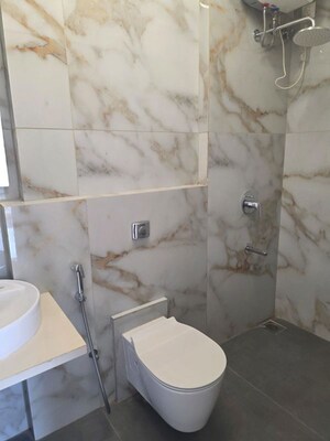 Bathroom in 3 BHK Apartment at Concrete Sai Samast, Chembur – for Rent