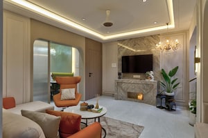 Living Room in 3 BHK Penthouse at Ratan Prestige, Kharadi – for Rent