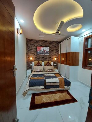 Living Room in 3 BHK Builder Floor at Dwarka Mor – for Rent