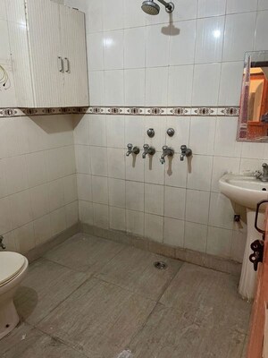 Bathroom in 3 BHK Builder Floor at Rajouri Garden – for Rent