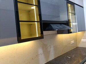 Kitchen in 3.5 BHK Builder Floor at Smart World Gems, Sector 89 – for Rent