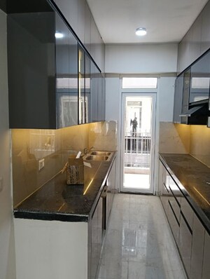 Kitchen in 3.5 BHK Builder Floor at Smart World Gems, Sector 89 – for Rent