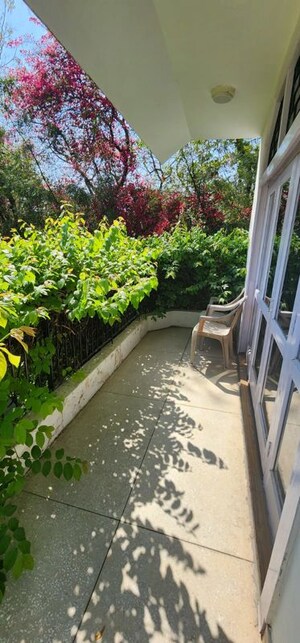 Balcony in 2.5 BHK Independent House at Sainik Farm – for Rent