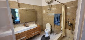 Bathroom in 2.5 BHK Independent House at Sainik Farm – for Rent