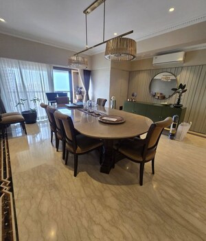 Living Room in 4 BHK Apartment at Tata Petit Towers, Peddar Road – for Rent