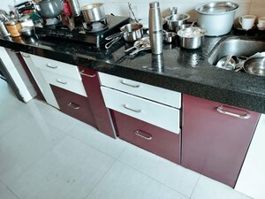 Kitchen in 3 BHK Apartment at Mahaavir Jyoti, Kharghar Sector 10 – for Rent