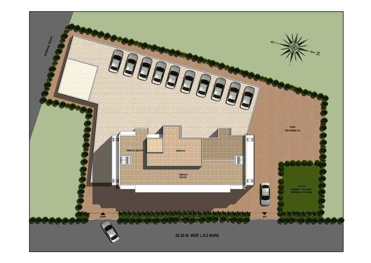 Master Plan, srishti-solitaire 2 Bedroom 600 Sq.Ft. Apartment In Bhandup West Mumbai 10164872