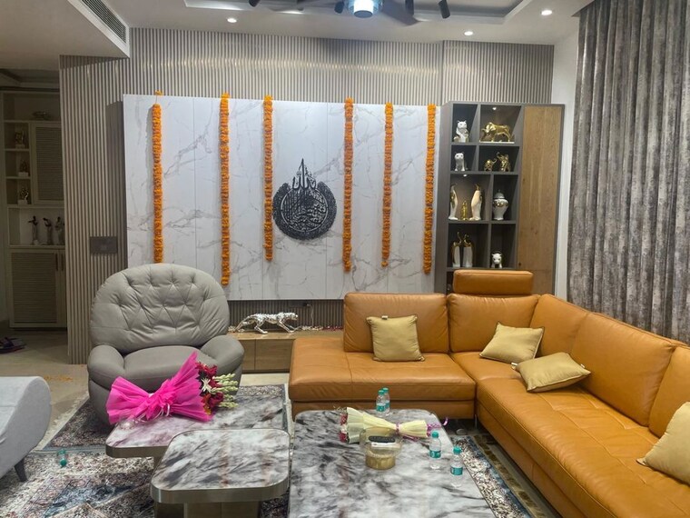 Living Room, aba-county-107 4 Bedroom 3500 Sq.Ft. Apartment In Sector 107 Noida 10164866