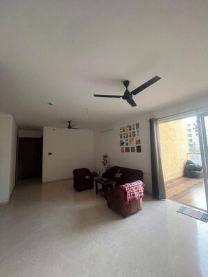 Living Room in 3 BHK Apartment at Ganga Platino, Kharadi – for Rent