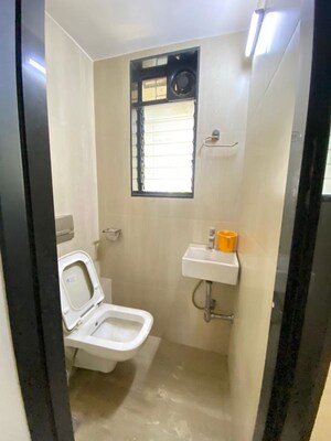 Bathroom in 1 BHK Apartment at Lokpuram CHS, Vasant Vihar – for Rent