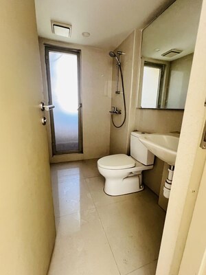 Bathroom in 1 BHK Apartment at Hiranandani The Walk Castalia, Ghodbunder Road – for Rent