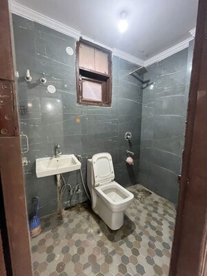 Bathroom in 2 BHK Builder Floor at Chattarpur – for Rent