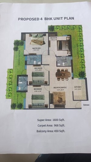 Master Plan in 4 BHK Apartment at Adore Prima, Sector 72 – for Sale