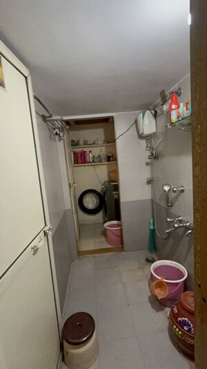 Bathroom in 1 BHK Apartment at Shanti Gardens , Mira Road – for Rent