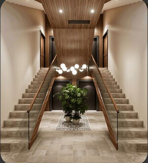 Staircase in 3 BHK Builder Floor at Grace Resilviaa, Sector 78 – for Sale