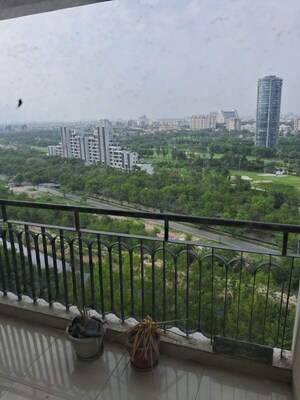 Balcony in 4 BHK Apartment at AWHO Twin Towers PH4, Omega I Greater Noida – for Rent