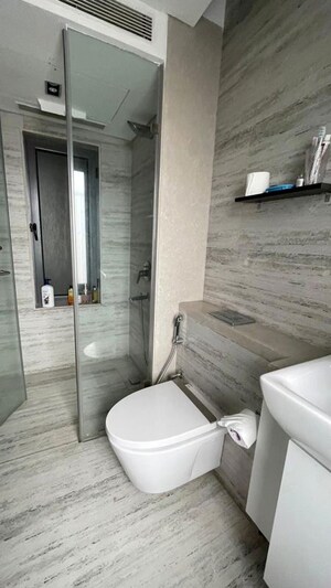 Bathroom in 4 BHK Apartment at Rustomjee Paramount, Khar West – for Sale