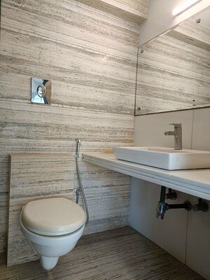 Bathroom in 3 BHK Apartment at Fairmont Bandra, Bandra West – for Rent