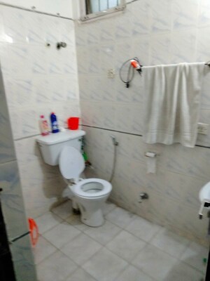 Bathroom in 3 BHK Builder Floor at Rajendra Nagar – for Rent