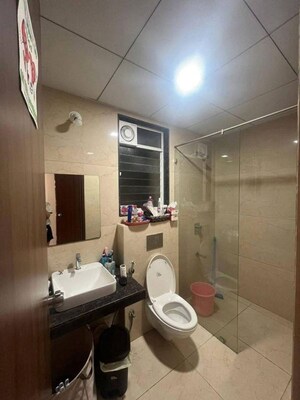 Bathroom in 2 BHK Apartment at Ayaan Society , Wagholi – for Rent