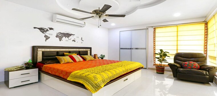 Bedroom, ideas-shoba-nath 3 Bedroom 2000 Sq.Ft. Apartment In Annojiguda Hyderabad 10165352