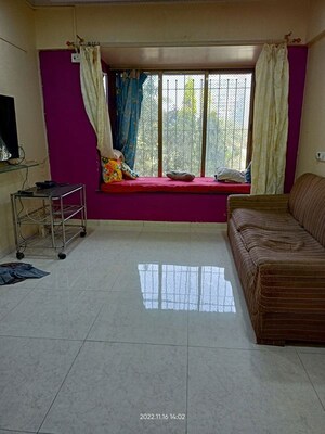 Living Room in 1 BHK Apartment at Mayuresh Park, Bhandup West – for Sale