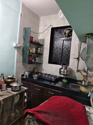 Kitchen in 1 RK Apartment at Parijat CHS Kalyan East, Kalyan East – for Rent